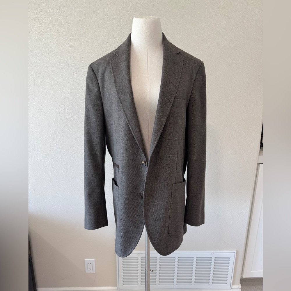 Hart Schaffner Marx Men’s Unstructured Sport Coat, Dark Brown, LARGE